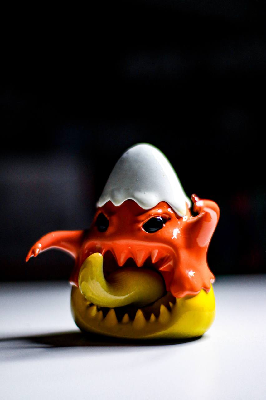 Candy Corn Sculpture 1/1 By Honey Bomb Toys (Signed)