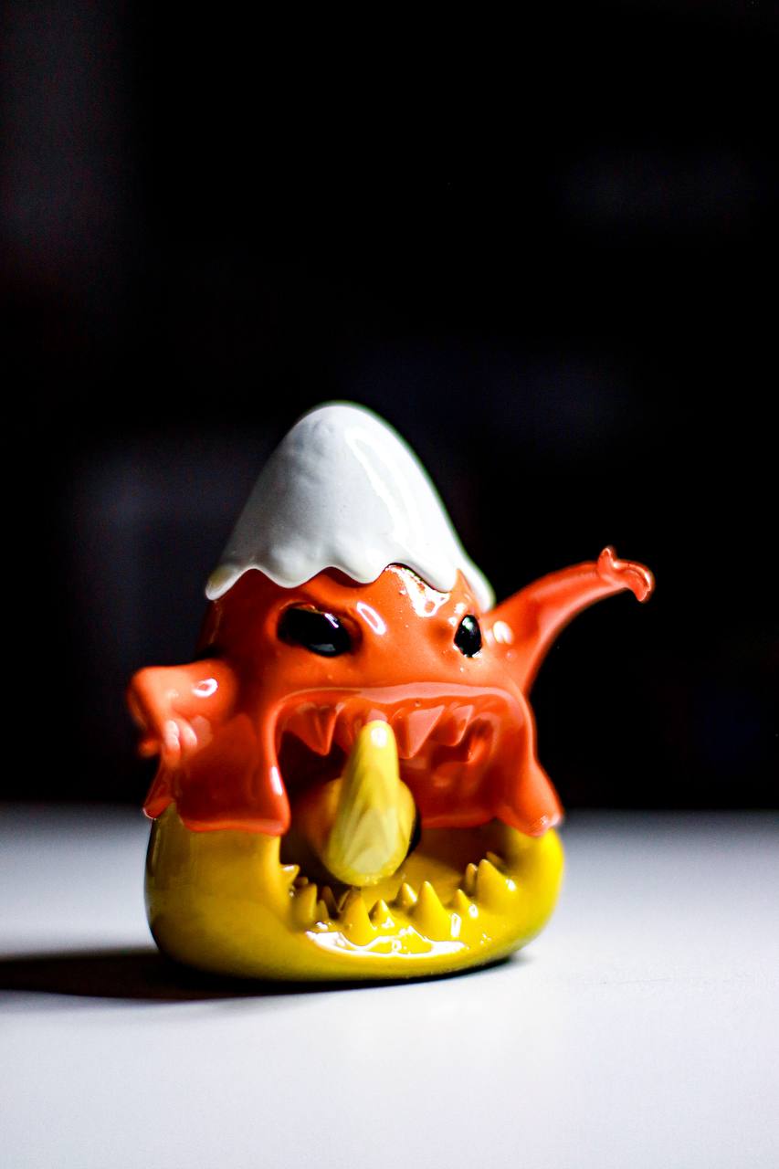 Candy Corn Sculpture 1/1 By Honey Bomb Toys (Signed)