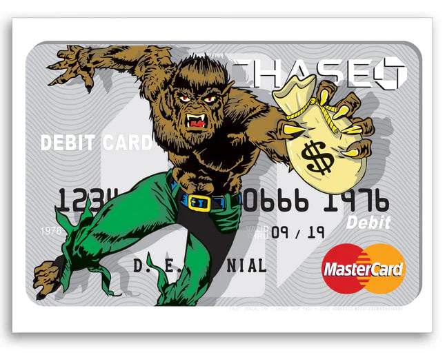 Credit Limit – Chase Your Tail Archival Print by Denial (Daniel Bombardier)