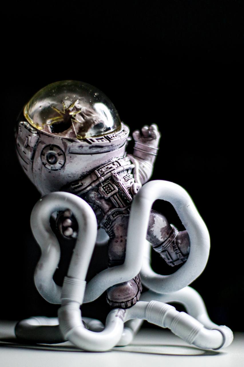 Astronaut Sculpture 1/1 Signed Honey Bomb Toys