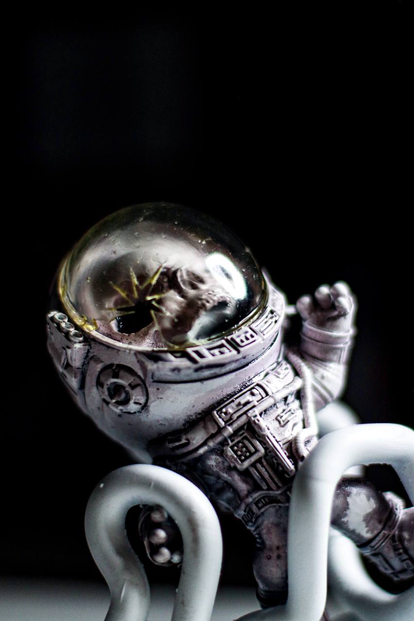 Astronaut Sculpture 1/1 Signed Honey Bomb Toys