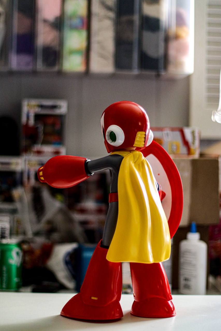 MINDstyle x Popaganda Ron English x Megaman Protoman Grin 15" Vinyl Figure
