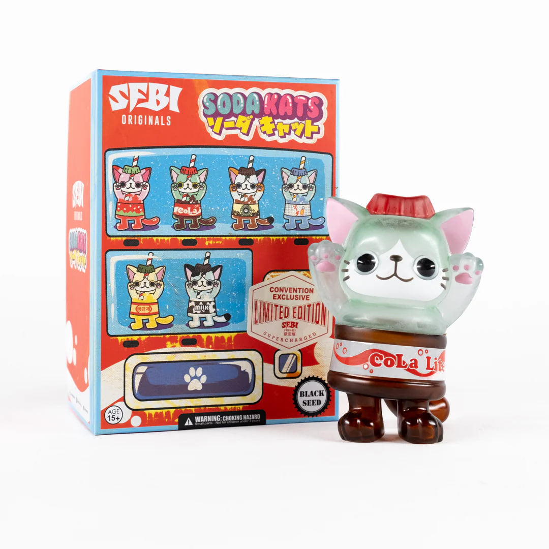 SFBI Originals x Soda Kats – Black Seed Convention Exclusive 5" Vinyl Figure