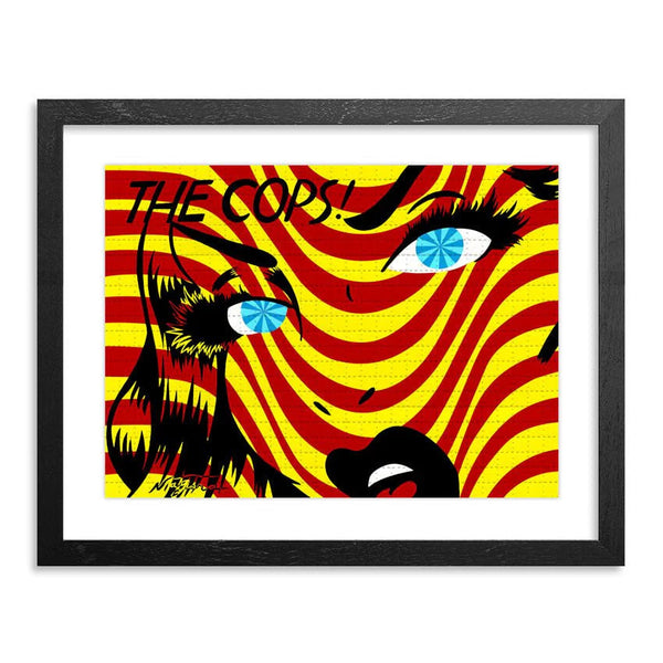 The Cops Red Yellow Blotter Paper Archival Print by Niagara – 7.5" x 5.5"