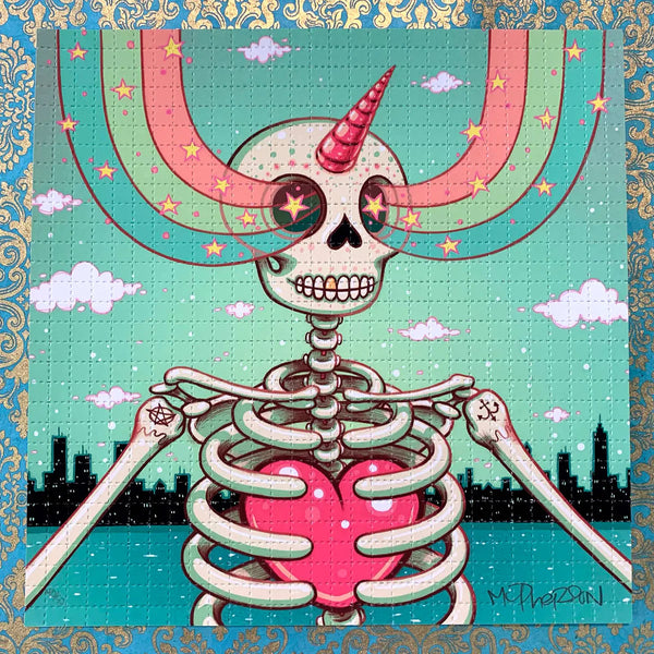 Tara McPherson – Skeleton Heart: Blotter Edition – 7.5" x 7.5"