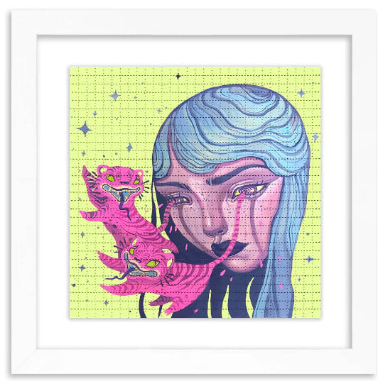 Lauren YS – Manic Meloncholia Blotter Print